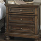 Flynnter - Medium Brown - Two Drawer Night Stand