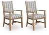 Ridgester - Dining Upholstered Arm Chair (Set of 2) - Light Brown