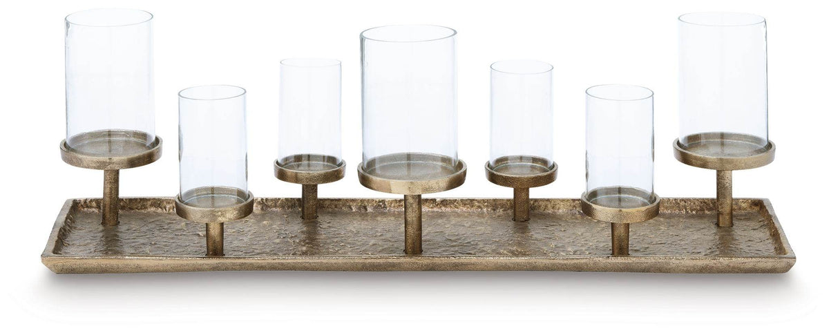 Wallmond - Antique Brass Finish - Candle Holder - Forward Furniture