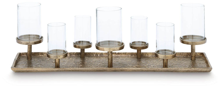 Wallmond - Antique Brass Finish - Candle Holder - Forward Furniture