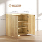 30.7" Sideboard Buffet Cabinet with Soft-Close Door - Oak