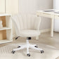 Armless Swivel Office Chair with Tilt - Cream