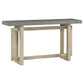 Modern Console Table with Pine Veneer Top and Solid Legs, Versatile Sofa Table for Hallway, Living Room, 59'' L x 15.5'' W x 31.5'' H, Gray