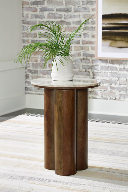 Henfield - Beige / Brown - Accent Table - Forward Furniture