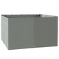 Gazebo Curtains, 10' x 12' Universal Replacement Privacy Curtain, 4-Panels Sidewall with Hooks/C-Rings, Dark Grey