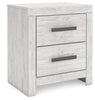 Cayboni - Two Drawer Night Stand - Whitewash