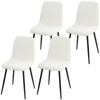 Upholstered Dining Chairs Set of 4 - Cream