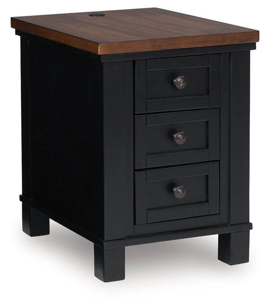 Wildenauer - Brown / Black - Chair Side End Table - Forward Furniture