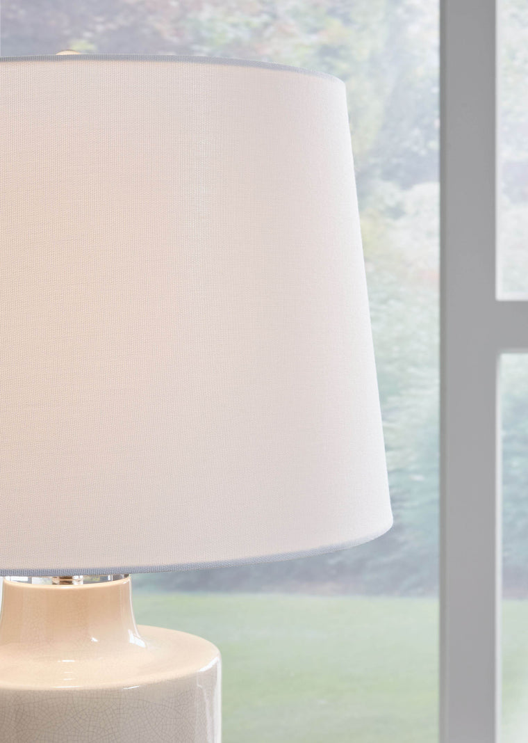 Cylener - Off White - Ceramic Table Lamp - Forward Furniture