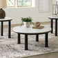 Xandrum - Black / White - Occasional Table Set (Set of 3)