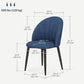 Upholstered Dining Chairs Set of 4 - Blue