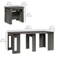 Extendable Dining Table for 6-8 - Grey