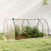 8' x 3' x 2.6' Mini Greenhouse Portable Hot House for Plants with Zippered Doors for Outdoor, Indoor, Garden, Clear