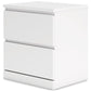 Onita - White - Two Drawer Night Stand