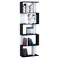 5-Tier Bookcase Room Divider - Black