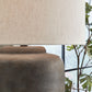 Zandophen - Metal Table Lamp - Antique Gray