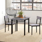 Foldable Dining Table Set for 2, Drop-Leaf Kitchen Table with 2 Chairs for Apartments, Studios, Natural Drop-leaf Dining Table Set Includes 2 Chairs