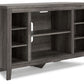 Arlenbry - Gray - Corner TV Stand/Fireplace Opt