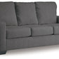 Rannis - Pewter - Full Sofa Sleeper - Fabric