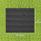 8' x 9.4' Retractable Pergola Canopy Replacement, Fit 7' x 10' Frame, UV30+ Pergola Cover Top Only, Dark Grey