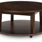 Korestone 2 - Dark Brown - Round Cocktail Table