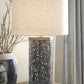 Dayo - Gray / Gold Finish - Metal Table Lamp