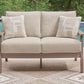 Grover Beach - Loveseat With Cushion - Driftwood