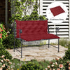 2 Seater Garden Bench Cushion, Soft Thick Outdoor Non-Slip 2 Seater Soft Pad With Backrest for Garden Patio, 47