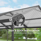 10 x 15ft Metal Carport, Heavy-Duty Carport Canopy with Reinforced Steel Frame & Roof, All-Weather Protection