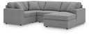 4 Pc. Sectional With Raf Corner Chaise And Laf Corner Chair