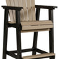 Fairen Trail - Black / Driftwood - Tall Barstool (Set of 2)