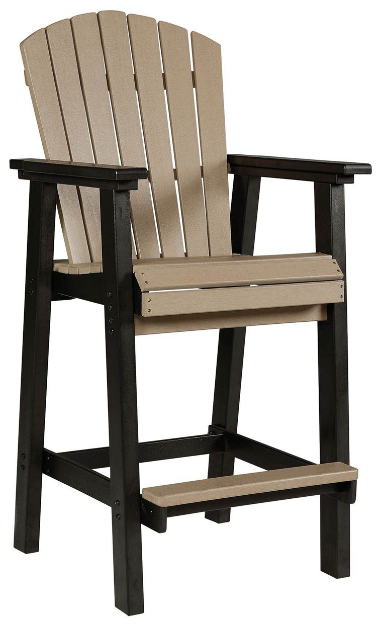 Fairen Trail - Black / Driftwood - Tall Barstool (Set of 2) - Forward Furniture