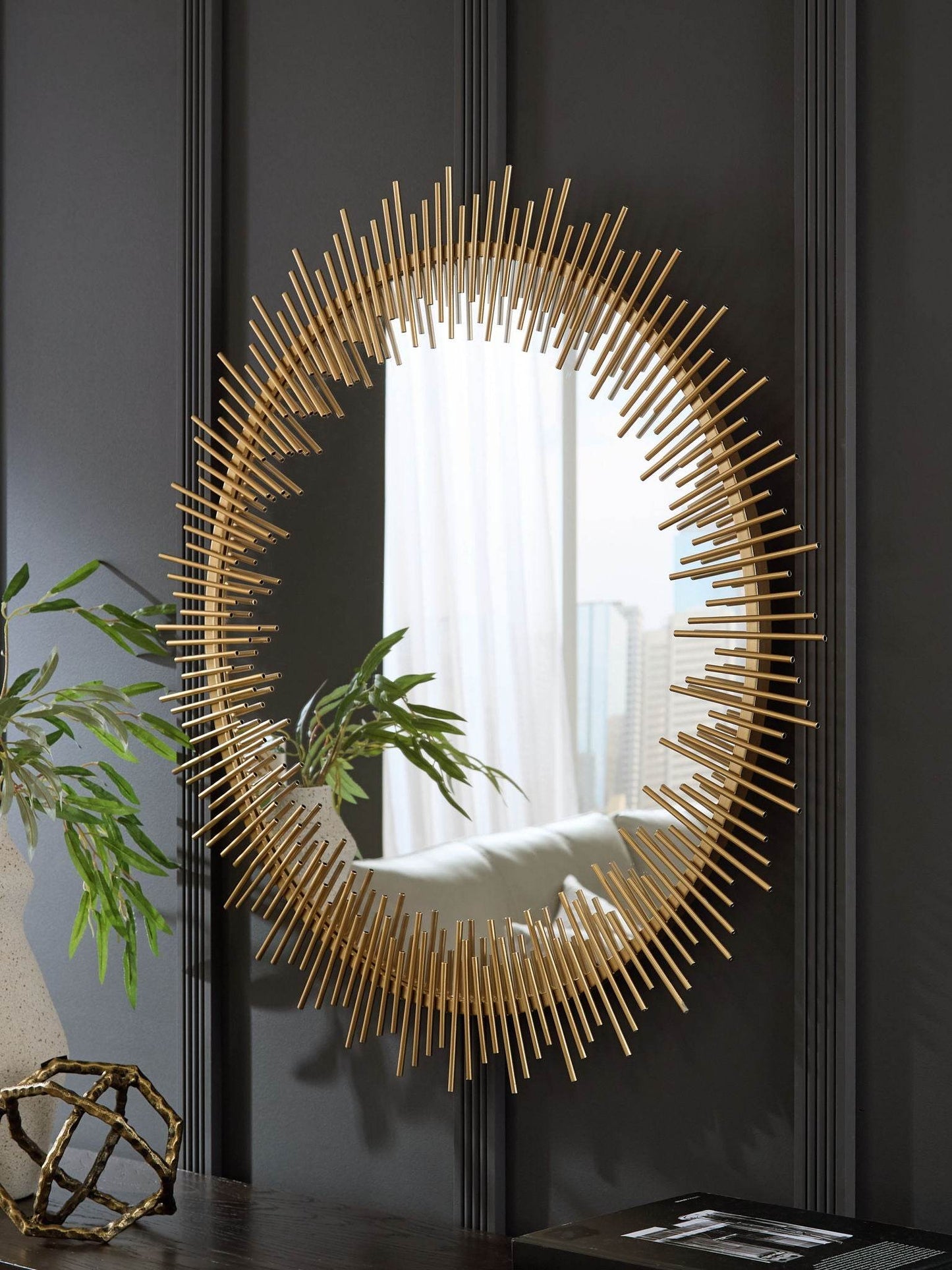 Wainport - Gold Finish - Accent Mirror - Forward Furniture