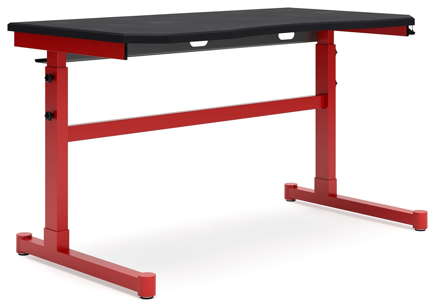 Lynxtyn - Red / Black - Adjustable Height Desk