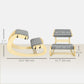 Adjustable Rocking Wood Kneeling Chair - Grey