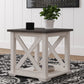 Dorrinson - White / Black / Gray - Square End Table