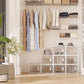 18 Pack Shoe Storage Boxes, Space-saving Shoe Organizers, Clear Plastic Stackable Holders Containers with Front Opening