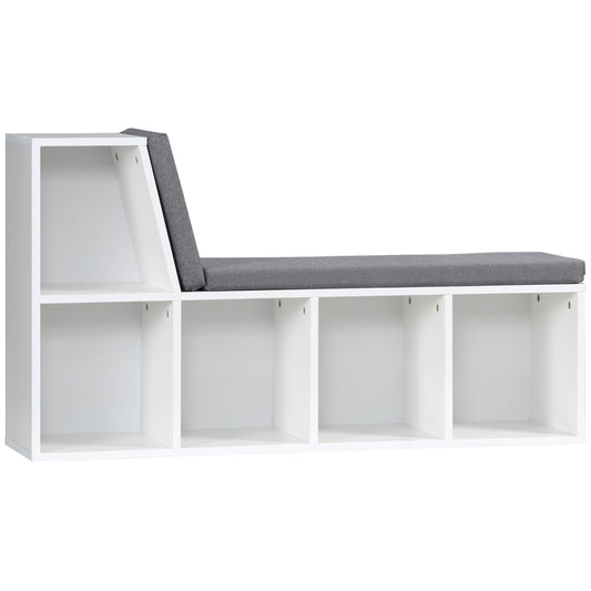 5-Cube Bookcase with Reading Nook - Grey