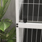 5-Tier Rolling Small Animal Cage, Deluxe Guinea Pig Cage, Ferret Cage for Mink Chinchilla Kitten Rabbit, Light Grey