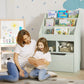 Kids Bookcase with Storage Drawer for Books, Reading Nook, for Classroom, Bedroom, Playroom, Green