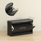 Shoe Storage with Seat, Upholstered Hallway Bench, Shoe Bench with Flip Drawer, Adjustable Shelf for 6-8 Pairs of Shoes