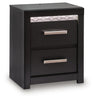 Shoralli - Two Drawer Night Stand - Black
