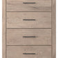 Senniberg - Light Brown - Four Drawer Chest