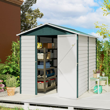 9' x 6' Garden Shed with Lockable Doors and Sloped Roof