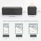 Storage Ottoman, Upholstered Corduroy End of Bed Bench with Thick Padding, Storage Bench for Bedroom, Dark Grey