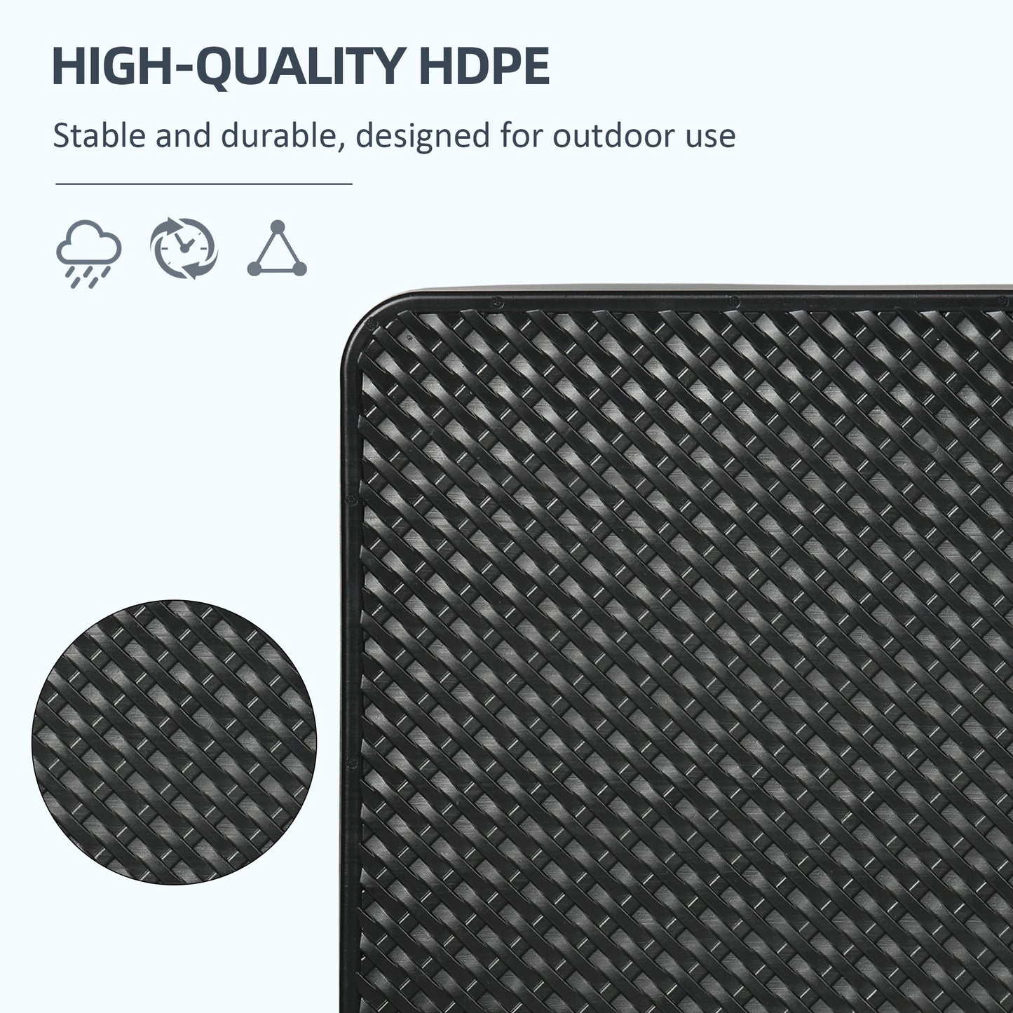 4PCs Cantilever Umbrella Base Weights for Offset Banana Parasol, HDPE Water or Sand Filled Patio Umbrella Weights for Cross Base Stand with Built-in Handles, Black