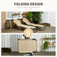 2 Piece Folding Outdoor Chaise Lounges, Pool Tanning Chairs with Reclining Back, Sunshade for Beach, Patio, Dark Grey