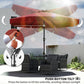 8.5 ft Outdoor Market Table Umbrella, Round Patio Umbrella with Tilt and Crank for Garden, Backyard, Deck, Wine Red
