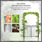 7' Metal Garden Arbor Arch with Scrollwork Doors