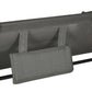 Outdoor Patio Chaise Lounge Chair, Patio Sun Lounger w/ Sunshade Roof, for Two People with Wheels and Breathable Sling Mesh Bed, Pillows, Dark Gray